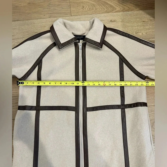 Marc New York Andrew Marc Zip Up Coat Tan Large - Picture 9 of 10